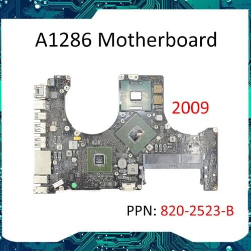 661-5213 for Macbook Pro A1286 2009 2.8GHz t9600 820-2523-B Mb985 Mb986 Logic Board motherboard system board Fully Tested