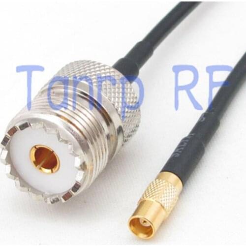 6in MCX female jack to UHF female jack RF connector adapter 15CM Pigtail coaxial jumper RG174 extension cord cable