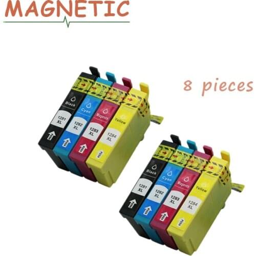8pcs T1281 Compatible ink cartridge Full Ink for EPSON Stylus SX125 SX130 SX230 SX235W SX420W SX430W SX425W SX435 S22 Printer