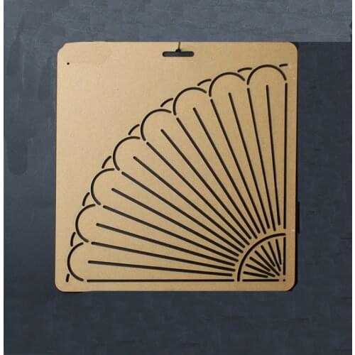 Acrylic Sashiko Stencil, Sashiko embroidery pattern, Quilt stitch mold, 20*20cm/8*8 inches Chrysanthemum pattern