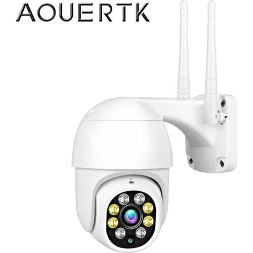 AOUERTK WIFI Camera 1080P HD 2MP Auto Tracking Full Color CCTV Outdoor IP Camera Mini Speed Dome Camera Home Security Camera