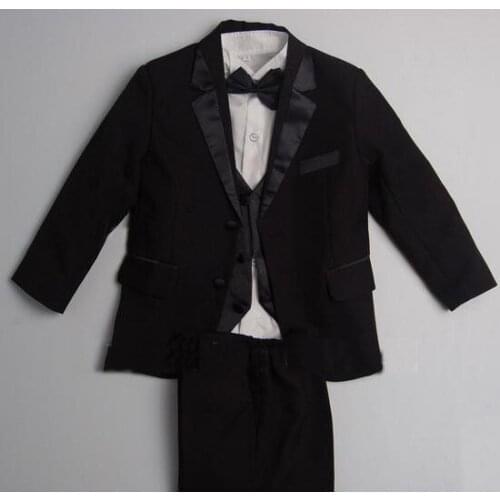 Free shipping/Custom made cheap NEW BLACK TUXEDO BOYS FORMAL SUIT/wedding Boys' Attire/kids tuxedo