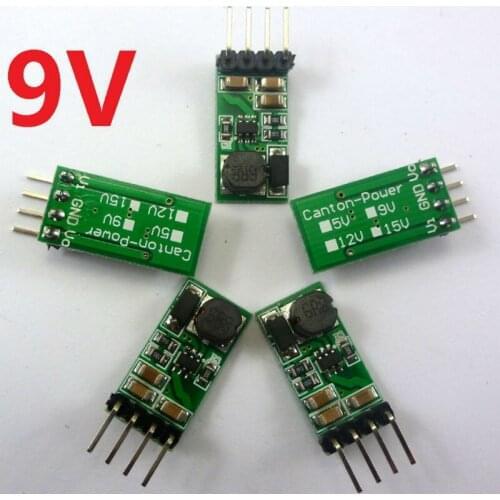Ce014_9v 5pcs Dc-Dc 3.7v 5v To 9v Boost Regulator Converter Module Uno Raspberry Pi Mcu Relay Led Diy