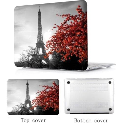 Laptop Shell Case Cover+Keyboard Cover+Screen Film For Apple Macbook Air 11 13 Pro 13 15 Touch Bar 13 15 Pro Retina 12 13 15