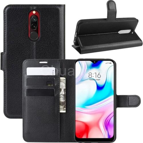 Book Style PU Leather Case Cover for Xiaomi Redmi 8 Flip Wallet Phone Bags Cases with Stand for Xiaomi Redmi 8