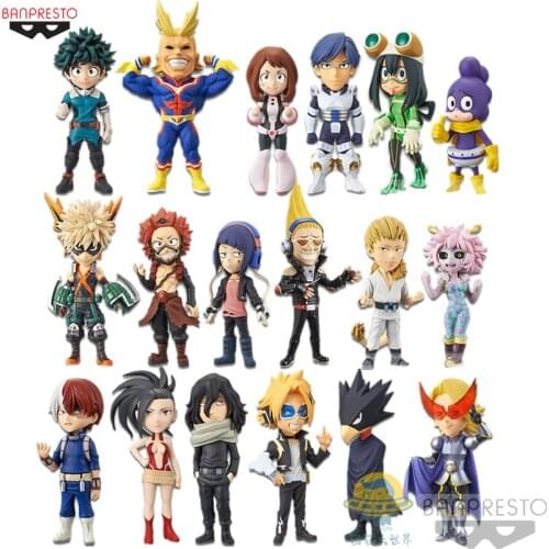 Bandai WCF EX CASHAPON My Hero Academia Midoriya Izuku All Might Todoroki Shoto Bakugou Katsuki Action Figure Model