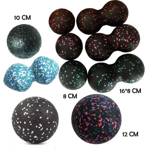 SHIP NOW) Fitness Ball High Density EPP Massage Ball Lightweight Back/Neck/Foot Mobility Ball Deep Tissue Myofascial Release