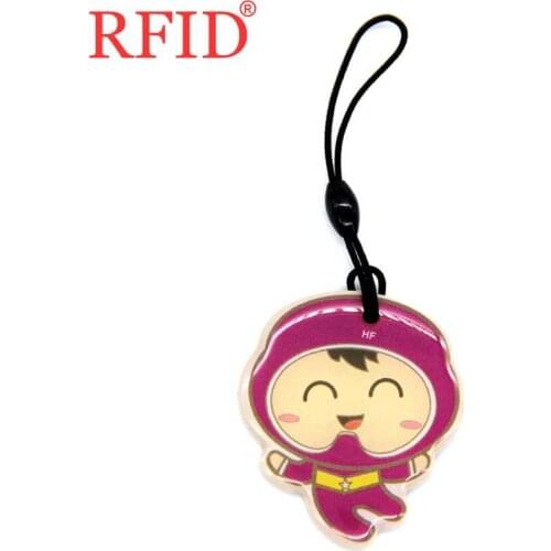 ID 125khz EM4305 EM4205 Rewritable Writable Keyfob Tags Sticker RFID Card Dropping Glue Waterproof Keychain Access Control Card