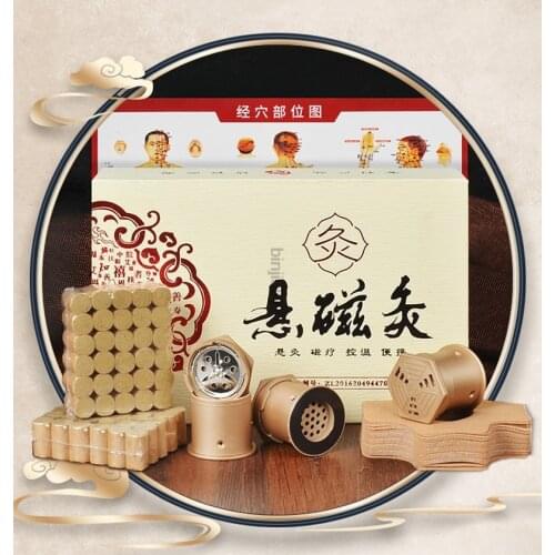 Moxa Box Chinese Moxibustion Stickers Acupuntura Acupoint Heating Back Therapy Sub-health Women Gynaecology Body