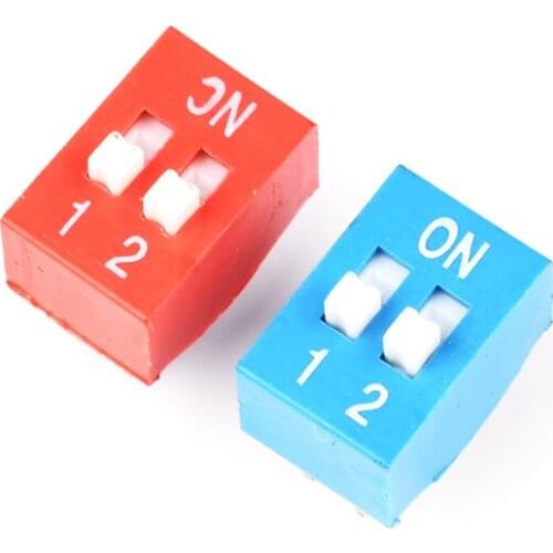 Red Straight plug 2.54MM DIP switch DS- 1/2/3/4/5/6/7/8/9/10/12 bit DIP