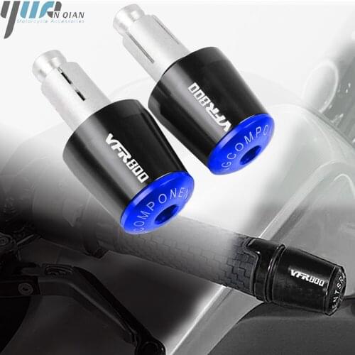 Motorcycle Handle Hand Bar End Grips Cap For HONDA VFR800 VFR 800 F VFR800 FIWI 2002-2020 Handlebar Gear Balanced Plug Slider