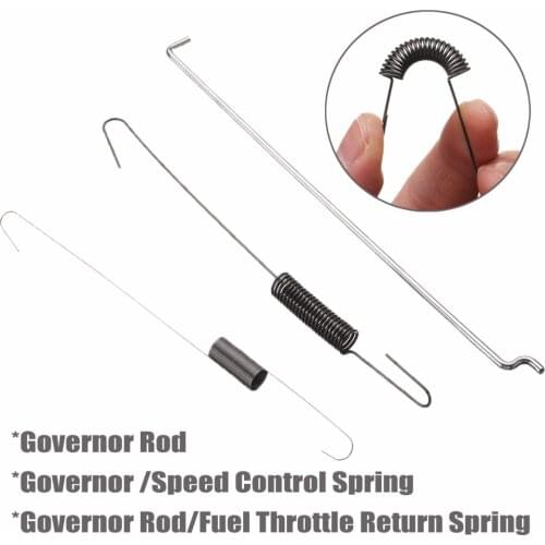 1set 6.5HP Metal Throttle Return Spring Governor Link Rod Set 16555-ZE1-000 16561-ZE1-020 Fit for Honda GX140 GX160 GX200
