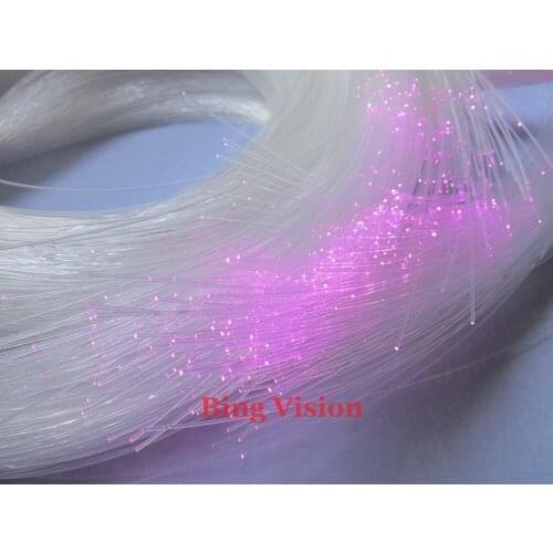 Fiber optic Star ceiling kit,1400 pcs 0.75mm PMMA otptic fiber 4m long +2x5w light engine with remote six color twinkle effect