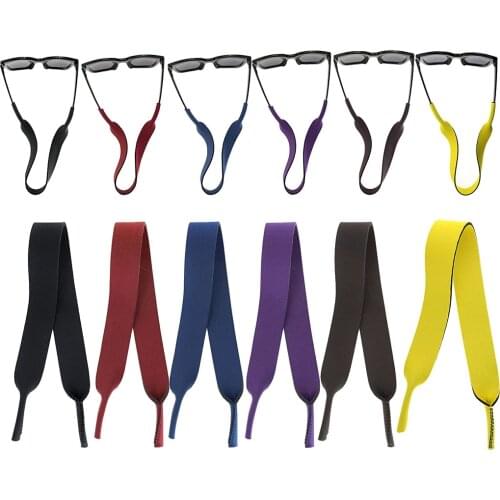 6pcs Neoprene Water Sports Eyewear Eyeglass Rope Sunglasses Holder for Outdoor Activities, Simming, Diving, Hiking