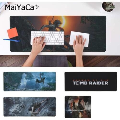 Maiyaca New Designs Tomb Raider Office Mice Gamer Soft Mouse Pad Rubber PC Computer Gaming mousepad