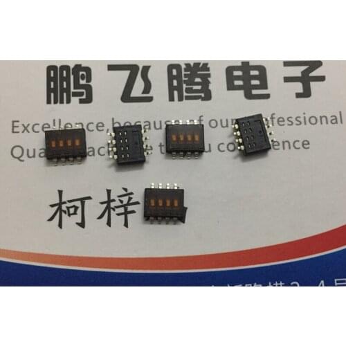 Original new 100% A6H-4102-PM dial switch 4-bit SMD 1.27mm spacing horizontal dial coding