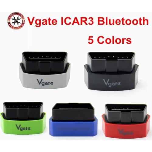 Original Vgate Icar3 bluetooth ELM327 Bluetooth iCar3 code reader Supports Android Torque ELM 327 iCar Vgate Free Shipping