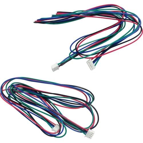 PPYY NEW -2pcs Extended NEMA 17 Stepper Motor Cable for 1M Long 4 6 Pin