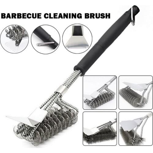 Grill Brush and Scraper Best BBQ Cleaner Perfect Tools for All Grill Types Including Weber Ideal Barbecue Accessories