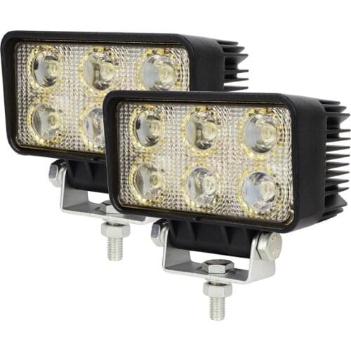 2pcs 12 volt 18W LED Working Light bulbs worklight driving 12V 24v 18W bulb Spot/Flood beam 18W led tractor work lights for boat