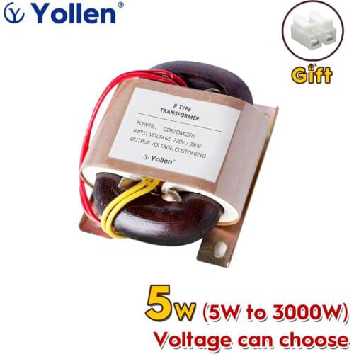 R-Core R5 5W 5VA Power transformer 110V to Dual output 6V/9V/12V/15V/18V/24V/110V voltage Elevator Armarium Soft Starter PCB use