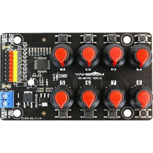 Yahboom 8-Channel PWM Servo Control Debugging Board for DIY Smart Robotics Compatible with Any 5V~8.4V Servos