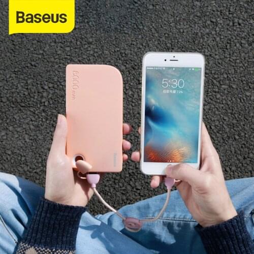 Baseus 8000mAh Power Bank Dual Usb Phone Charger Portable Battery External Charger Power Bank Travel For iphone for xiaomi