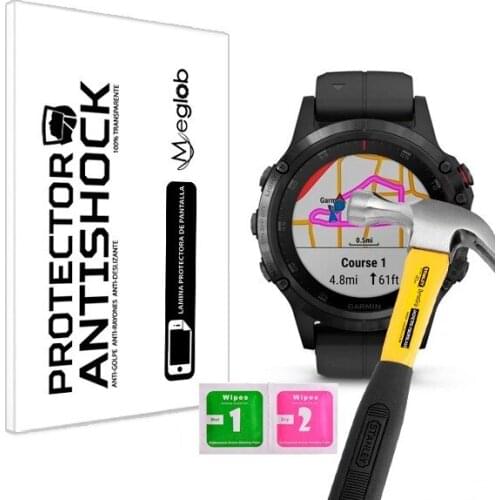 Screen protector Anti-Shock Anti-scratch Anti-Shatter compatible with Garmin Fenix 5 Plus