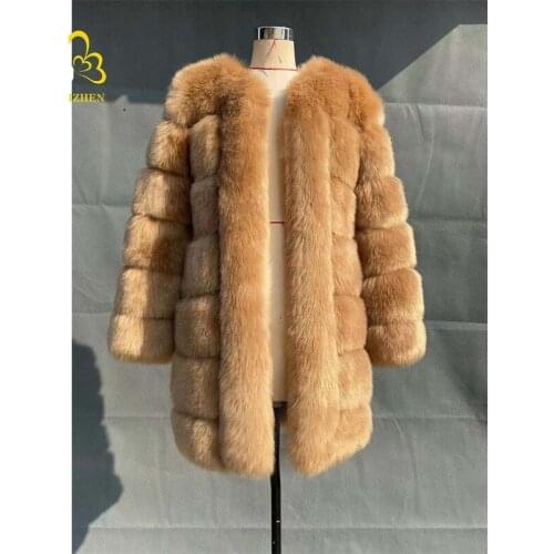 Women Winter Solid Color Spliced Fashion Loose Thick Warm Fur Leather Female High Street New Coat Ladies Casual Soft Coats M1037