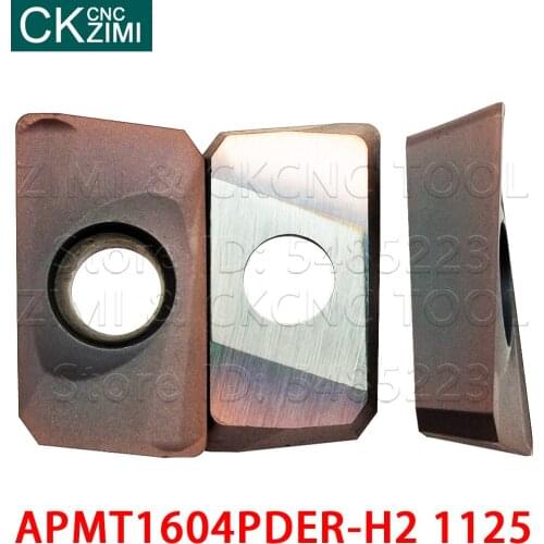 10PCS APMT1604PDER-H2 1125 APMT 1604 PDER H2 carbide inserts milling turning tools CNC metal lathe tools milling cutting tools
