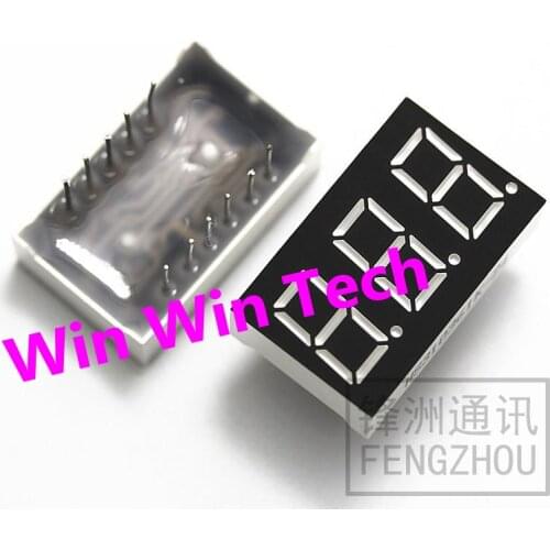 100PCS 0.36 inch 3632AS 3632BS digital tube 3 total three red HS310361K-11 feet