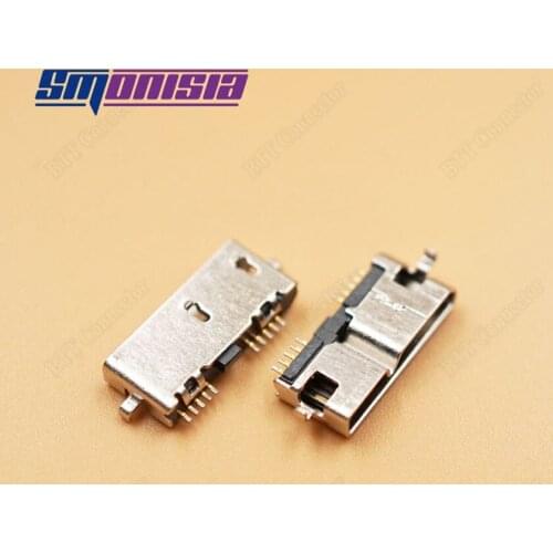 Smonisia 100pcs Micro 3.0 USB Socket for Table Notebooks Mobile MICRO USB 3.0 Jack Charging Socket USB 3.0 for ONDA V989