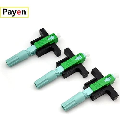 20/50/100 PCS 58MM SC APC UPC SM Single-Mode Optical Connector FTTH Tool Cold Connector Tool Fiber Optic Fast Connnector