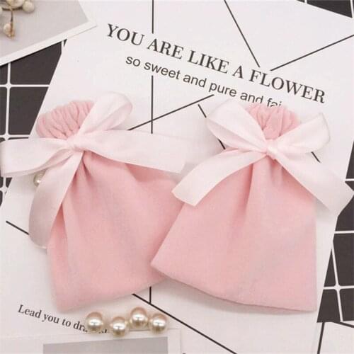 20pcs/lot high-end jewelry velvet bag, Valentines day gift bag, portable jewelry storage bag, jewelry beam pocket