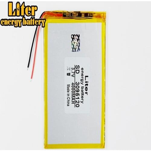 3095120 Tablet PC battery capacity 3095120 3.7V 4000mA Universal Li-ion battery for tablet pc 8 inch 9inch 10inch