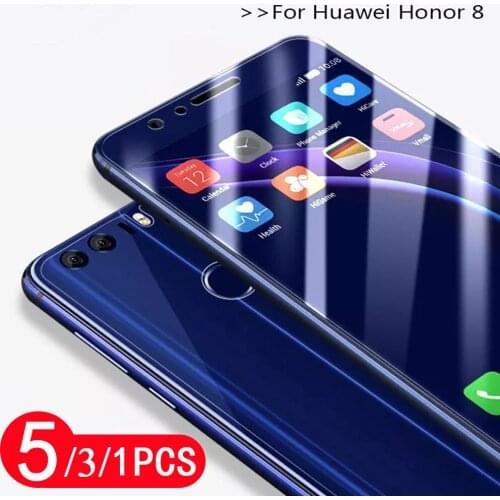 5/3/1Pcs for huawei honor 8 8A pro lite 8S 8C 8X max protective film tempered glass phone screen protector on glass smartphone