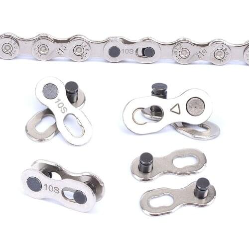 5 Pair Bicycle Chain Link Connector Joints Magic Buttons Cycling Speed Quick Master Links For Mountain Bike 6/7/8/9/10/11 Speed