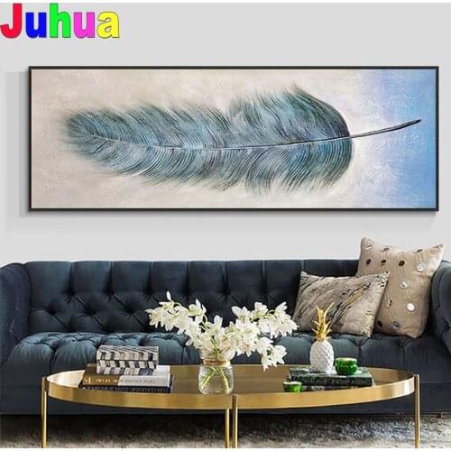 Diamond Painting Abstract art, feathers 5d Diamond Embroidery Full Display Diamond Mosaic Cross Stitch Rhinestone Decor