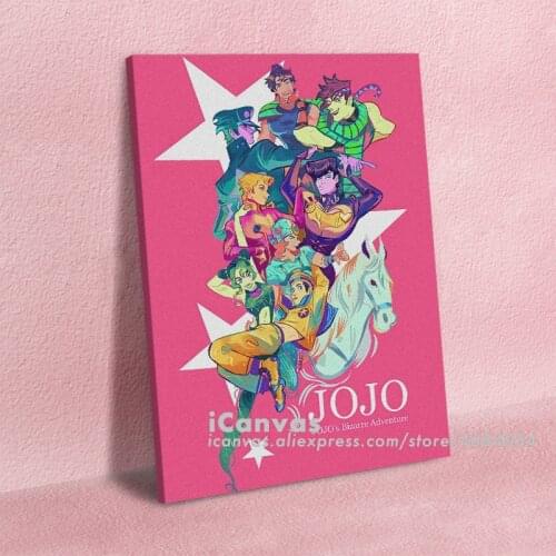 Jojo Bizarre Adventure Anime Aesthetic Canvas Home Decor Prints Dorm Living Room Bedroom Painting Wall Art Decoration Poster