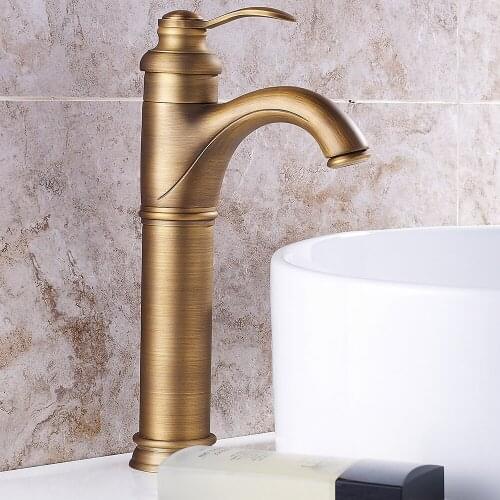 Antique Copper Basin Water Tap Crane Wash Basin water tap european-style household