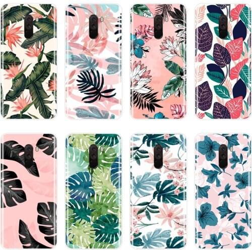 Leaves Flower Phone Case For Pocophone F1 Xiaomi Redmi Note 4 4X 5 5A 6 Pro Prime Silicone Back Cover For Redmi S2 6A 5 Plus 4A