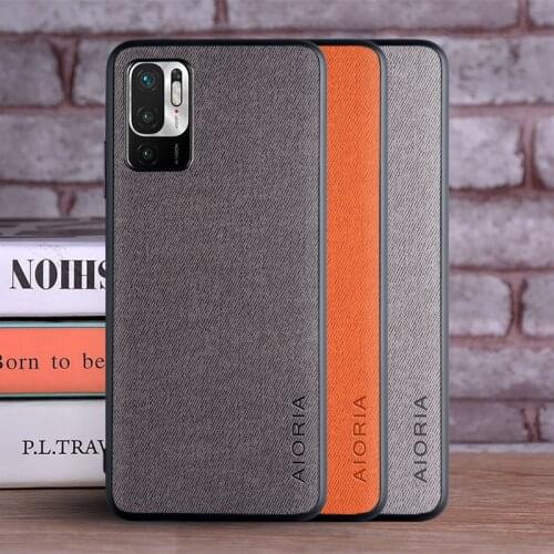 Case for Xiaomi Redmi Note 10T 5G coque Luxury textile Leather soft phone cover for redmi note 10t case funda capa
