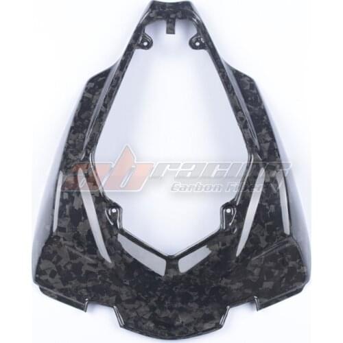 Motorcycle Black Rear Seat Cover For Kawasaki ZX10R 2016-2021 Full Carbon Fiber Forged 100% Twill