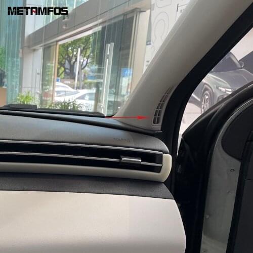 For Hyundai Tucson 2021 2022 2023 Front Upper Air Condition Vent Outlet Cover Molding Trim Sticker Inner Accessories Car Styling