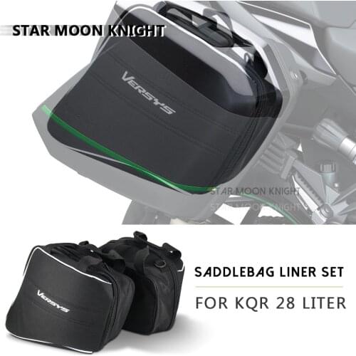 For Kawasaki Versys 1000 650 2015 - 2021 For KQR 28L Motorcycle Hard Saddlebag Liner Set Bag Saddle Inner Bags luggage bags