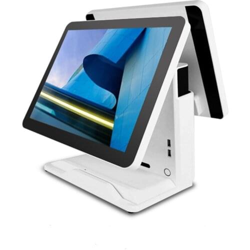 Dual 15 inch pos terminal windows fashion pos system pos all in one for retail store