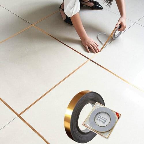 Home Decoration Tile Gap Tape Self-Adhesive Paper Floor Wall Seam Sealant Waterproof Wall Gap Sealing Tape For Home