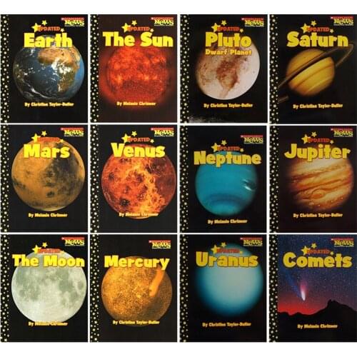 4-8 year 12book/set Scholastic inner outer solar system English Picture Book Children science popularization enlightenment book
