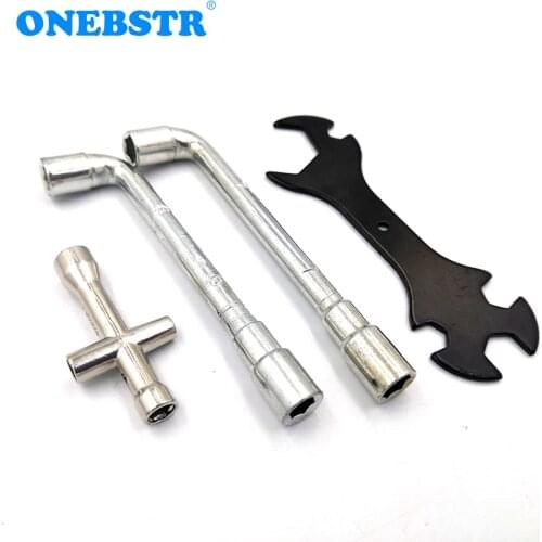 L-Shaped 6mm 7mm Wrench Tool For Fixed MK8 E3d Brass Nozzle 5 IN 1 Multi-Function Spanner 3D Printer Accessories Free Shipping