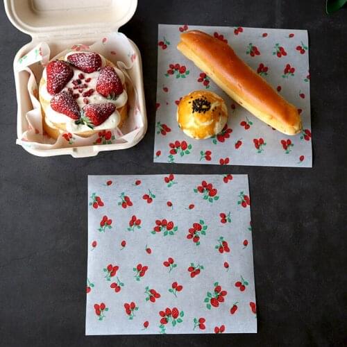 Oil-Proof Wax Paper Food Wrapper Paper Bread Sandwich Burger Fries Oil-Proof Wrapper Restaurant Snack Bar Kitchen Baking Tools